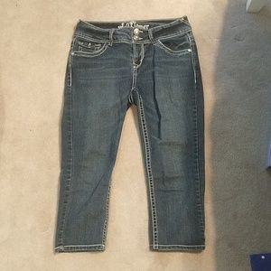 Dark Blue Jean Capris